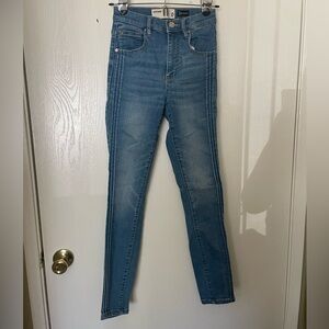 Garage || Ultra High Rise Skinny Jeans with Side Line Detailing